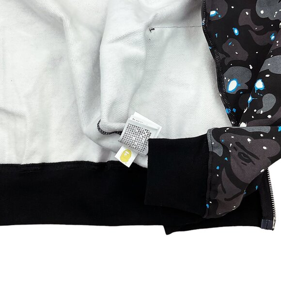 BAPE Space Camo Shark WGM Hoodie Sweatshirt Black | A Bathing Ape - Picture 11 of 12
